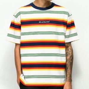 40s and shorties striped tee size med